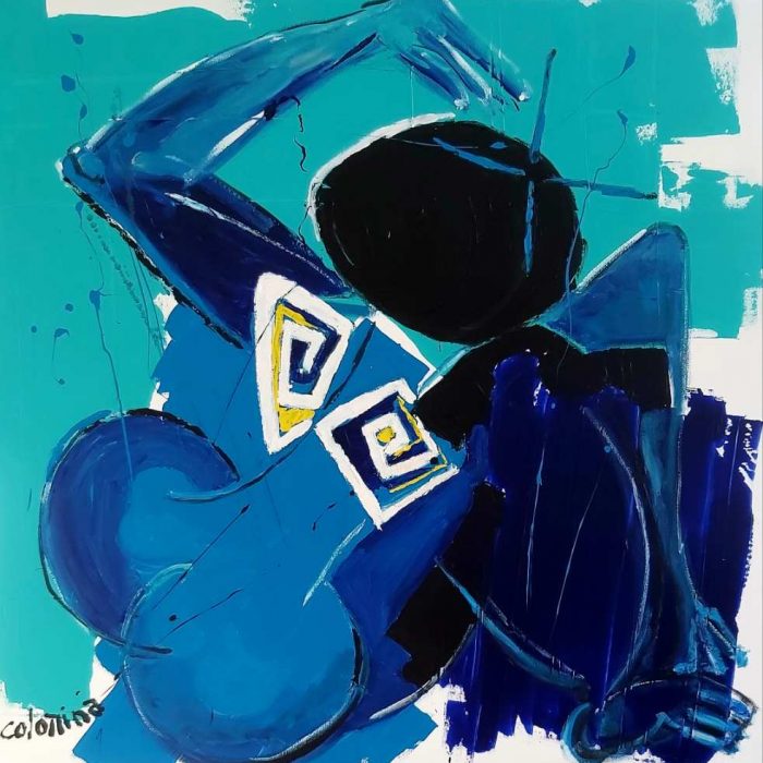 De dos - Peinture Jorge Colomina
