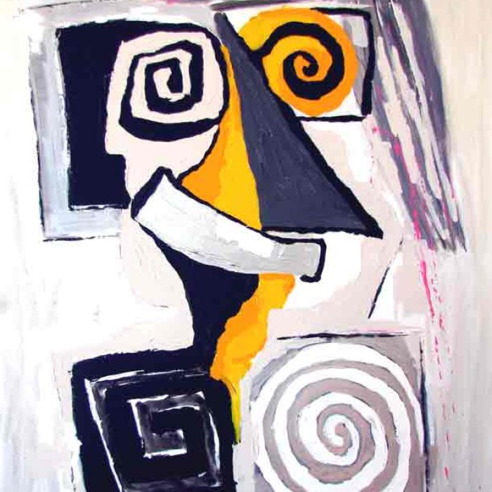 Aïe en beige - Peinture Jorge Colomina