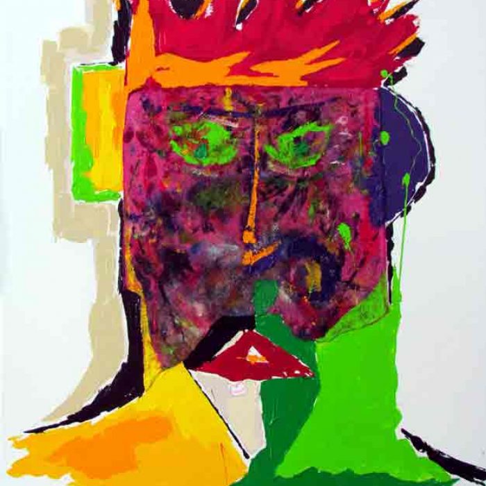 Le masque rose 100x81 cm - Peinture Jorge Colomina
